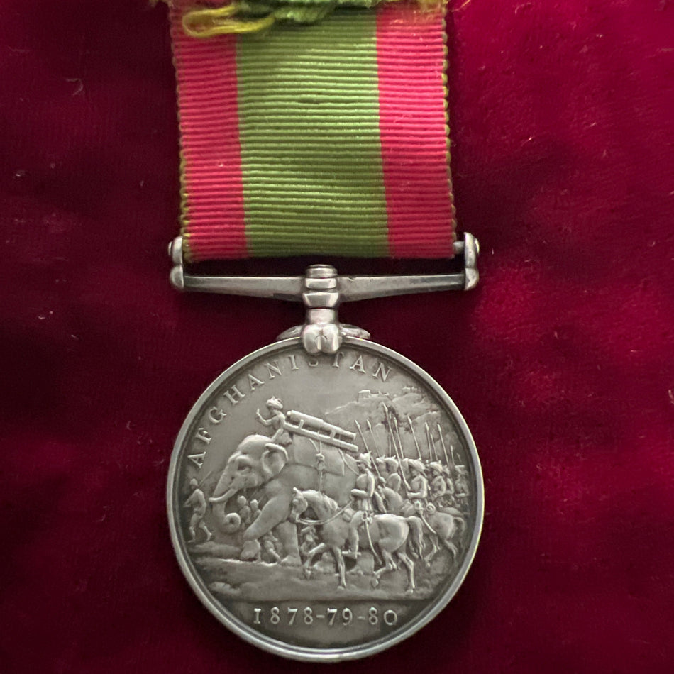 Afghanistan Medal 1878-80, to 7688 Private J. Elms, 85th Foot