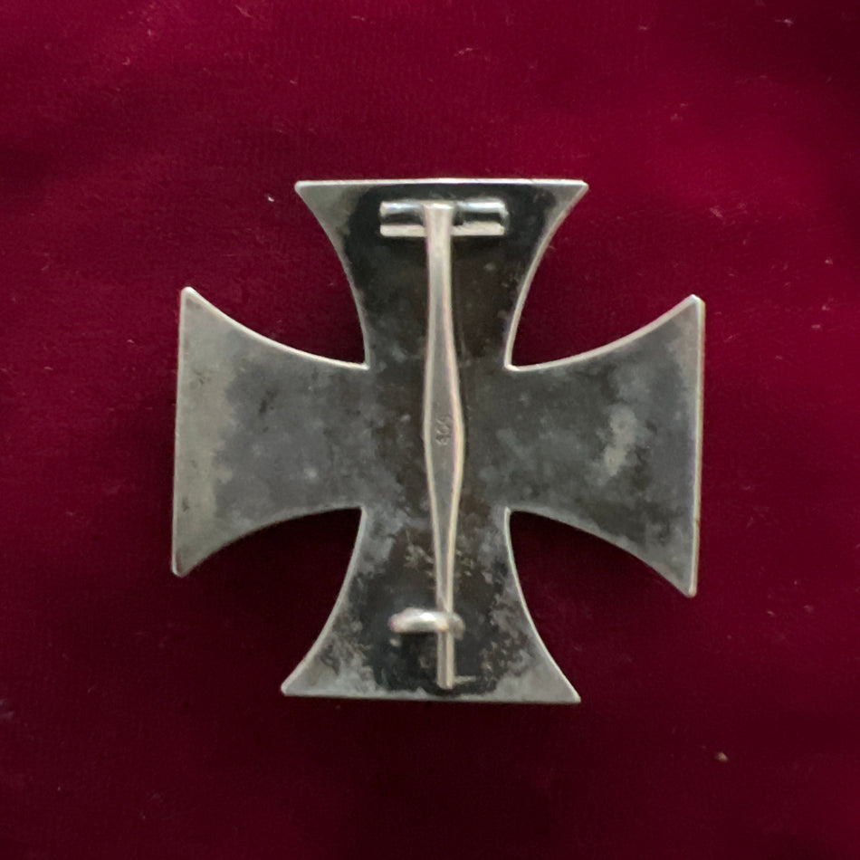 Imperial Germany, Iron Cross 1914-18, 1st class, convex type, marked .800 silver