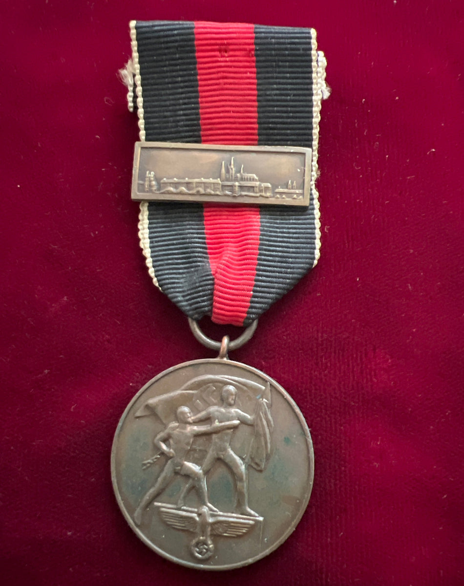 Nazi Germany, Entry into Czechoslovakia with Prague bar, a good example of type