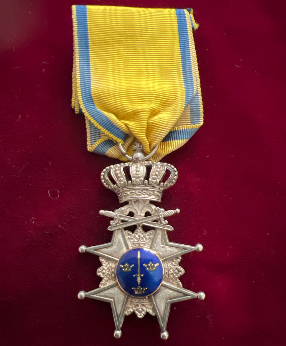Sweden, Order of the Sword, 5th class, with swords