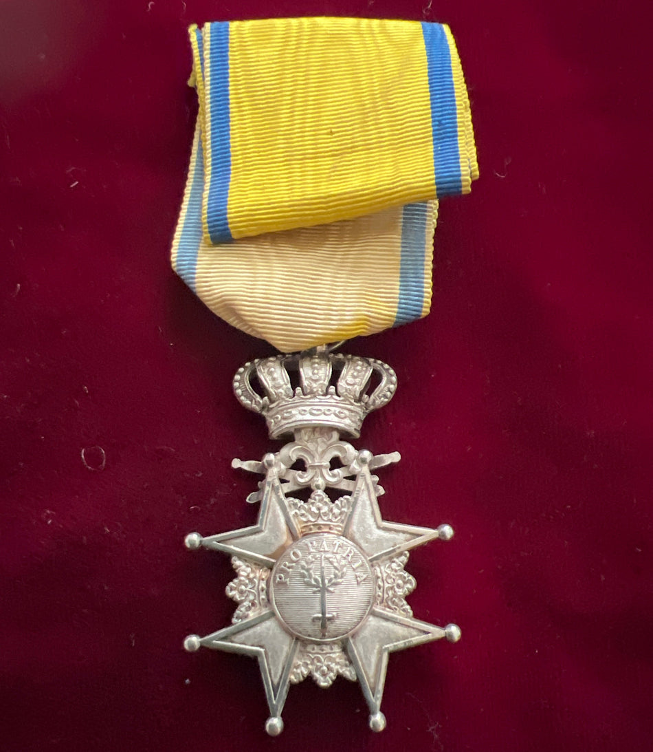 Sweden, Order of the Sword, 5th class, with swords