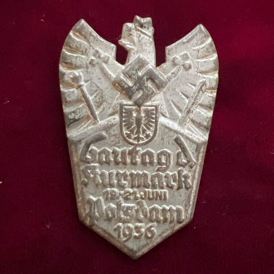 Nazi Germany, rally badge for Postdam, 1936