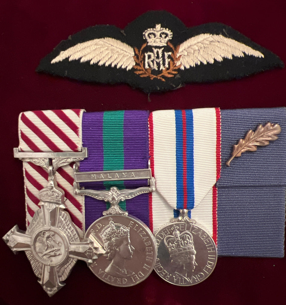 Group of 3 to Squadron Leader John William Arnold Elias, Air Force Cross: LG 1971, flew Shackleton Aircraft, Queen's Commendation 1959, see citation group, comes complete with service history, plus copies of his photos in service, a good post-war group