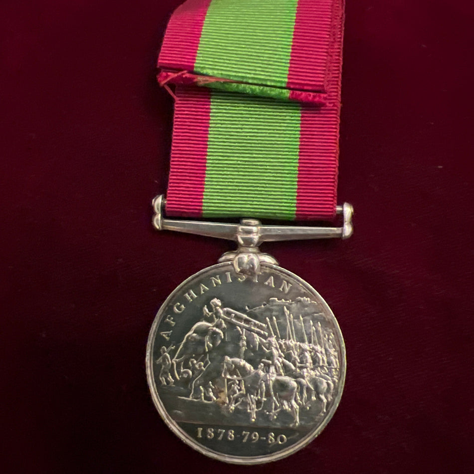 Afghanistan Medal 1878-80, no bar, to 1936 Private Thomas Symonds, 66th Foot, Berkshire Regiment, a survivor of Maiwand, with copy of roll