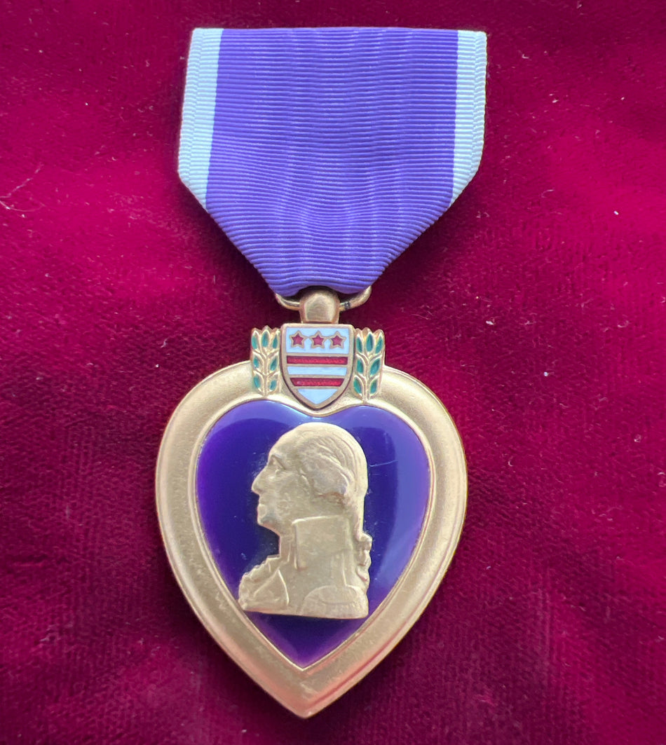 USA, Purple Heart, named in engraved letters to James S. Lewis