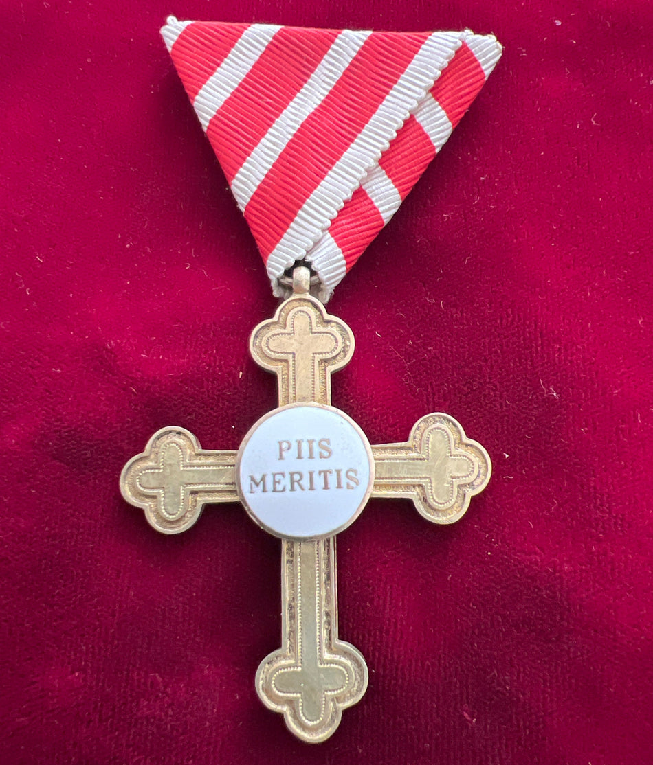 Austria, Priest Cross, pre-1922, Piis Meritis, scarce