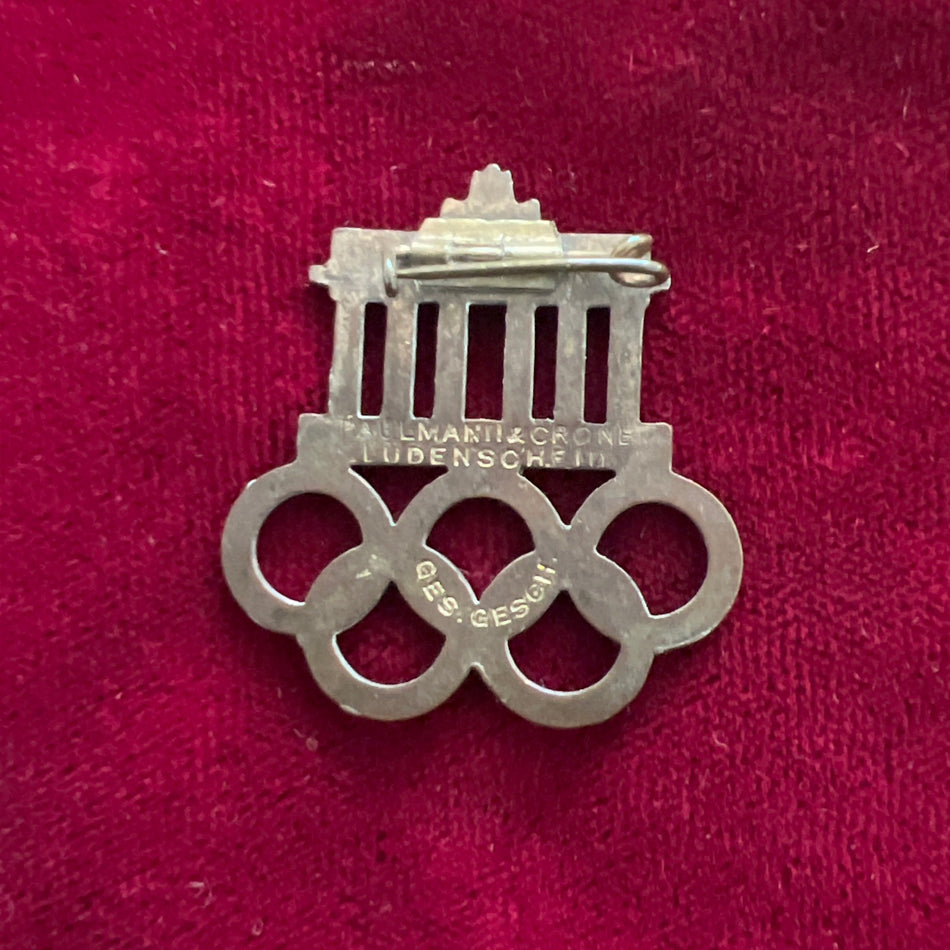 Nazi Germany, Berlin 1936 Olympic Games Badge