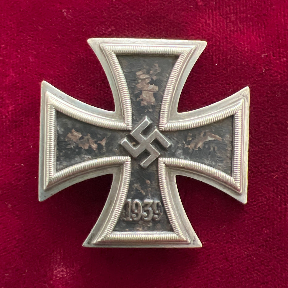Nazi Germany, Iron Cross, 1st class, maker marked number 20, some wear