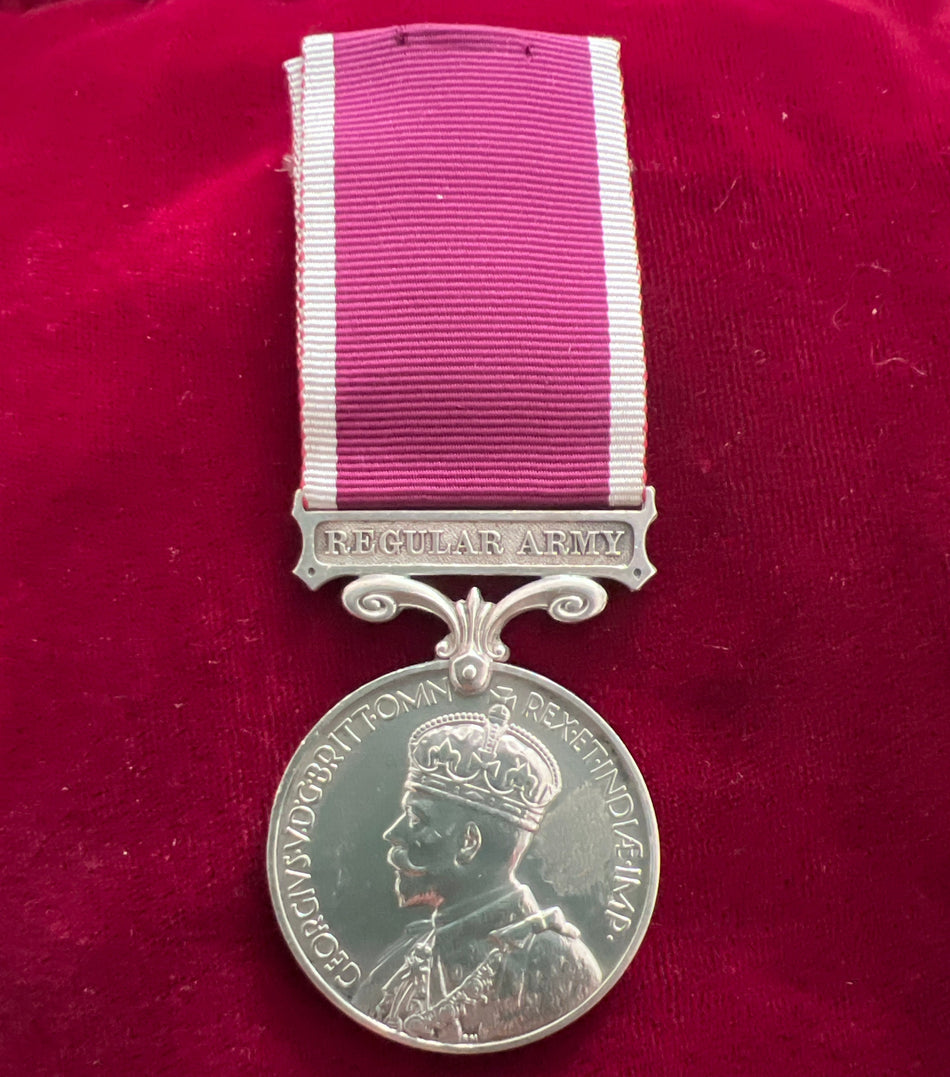 Medal for Long Service and Good Conduct (Military), George V, 2nd type, 1922-36, to 862265 Sapper H. A. Hipkiss, Royal Engineers