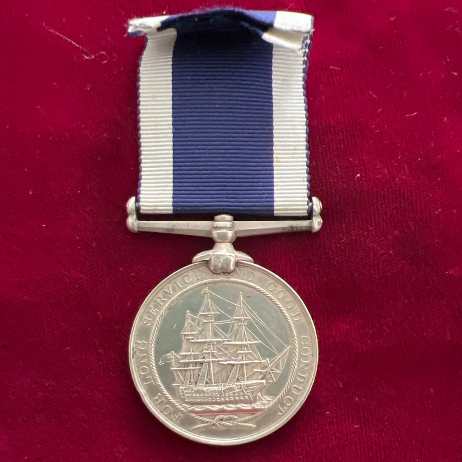 Naval Long Service & Good Conduct Medal, Victorian issue, to Henry Walters, Ship Corporal, HMS Cambridge