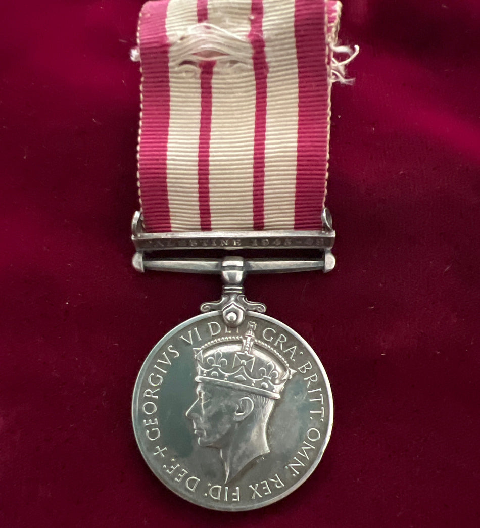 Naval General Service Medal, Palestine 1945-48 bar, to P/J.X.712184 A.B. A. C. Mitchell, Royal Navy