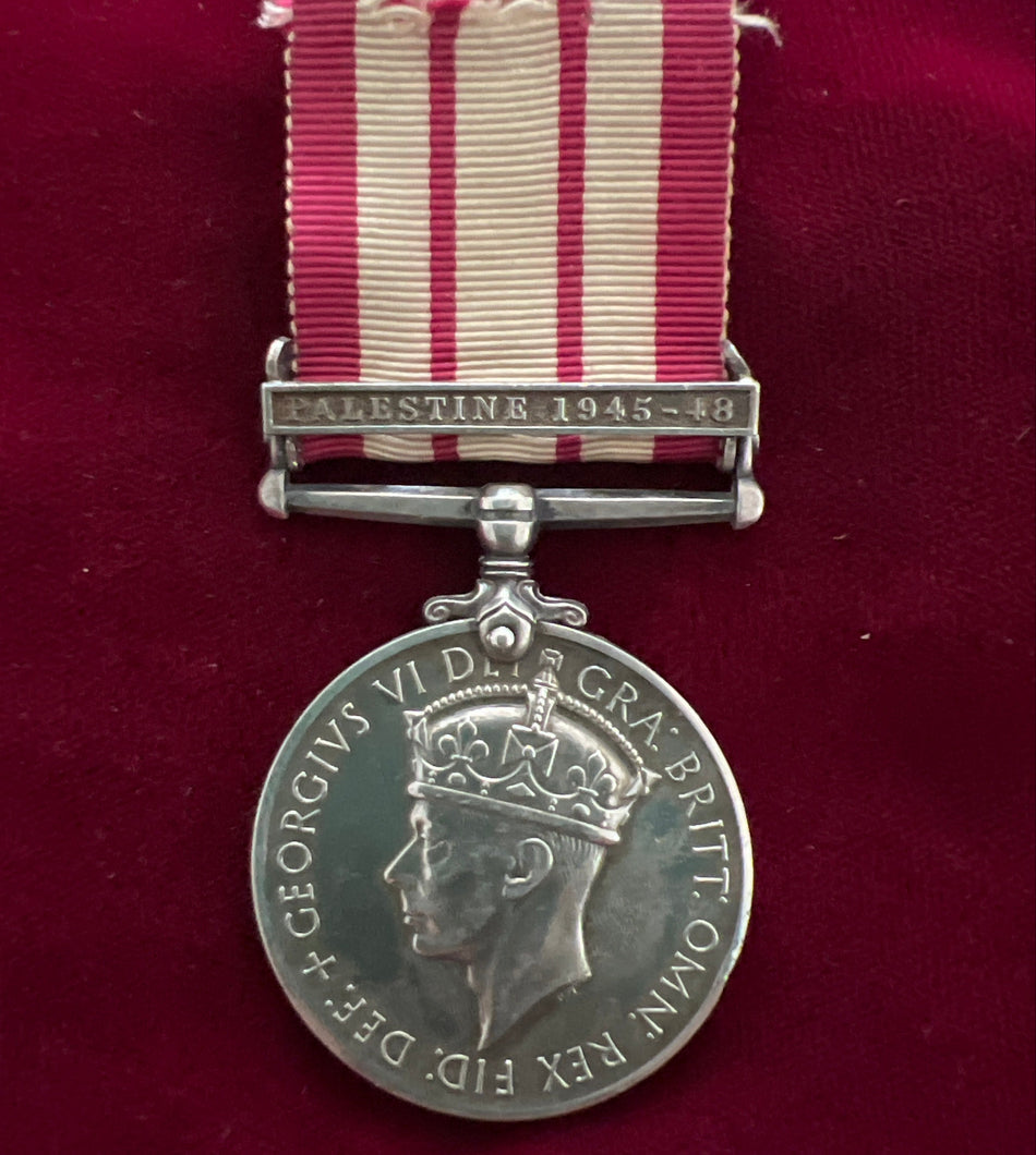 Naval General Service Medal, Palestine 1945-48 bar, to P/J.X.712184 A.B. A. C. Mitchell, Royal Navy
