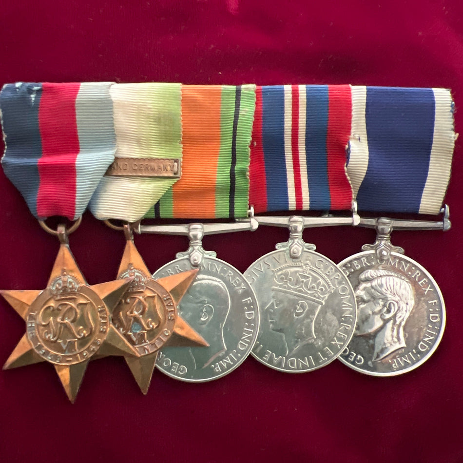 Group of 5 to J.X.777645 J. H. Stevens, Acting Leading Seaman, Royal Navy, HMS Pembroke