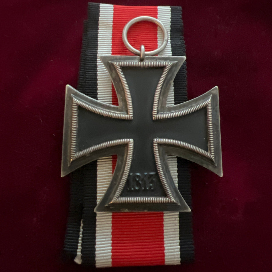 Nazi Germany, Iron Cross 1939-45, unmarked, with full ribbon, a good example of type
