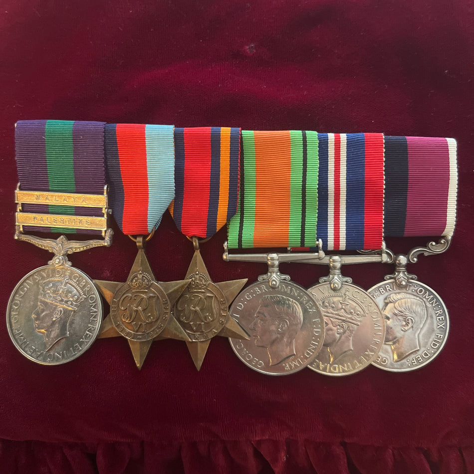 Group of six to 564447 Flight Lieutenant Henry Tweddell, RAF, served in the Middle East, present during the Iraq Siege of Habbaniya May 1941, commissioned from the ranks to Flight Lieutenant, joined 21/1/1930, retired 26/3/1962, with full service history