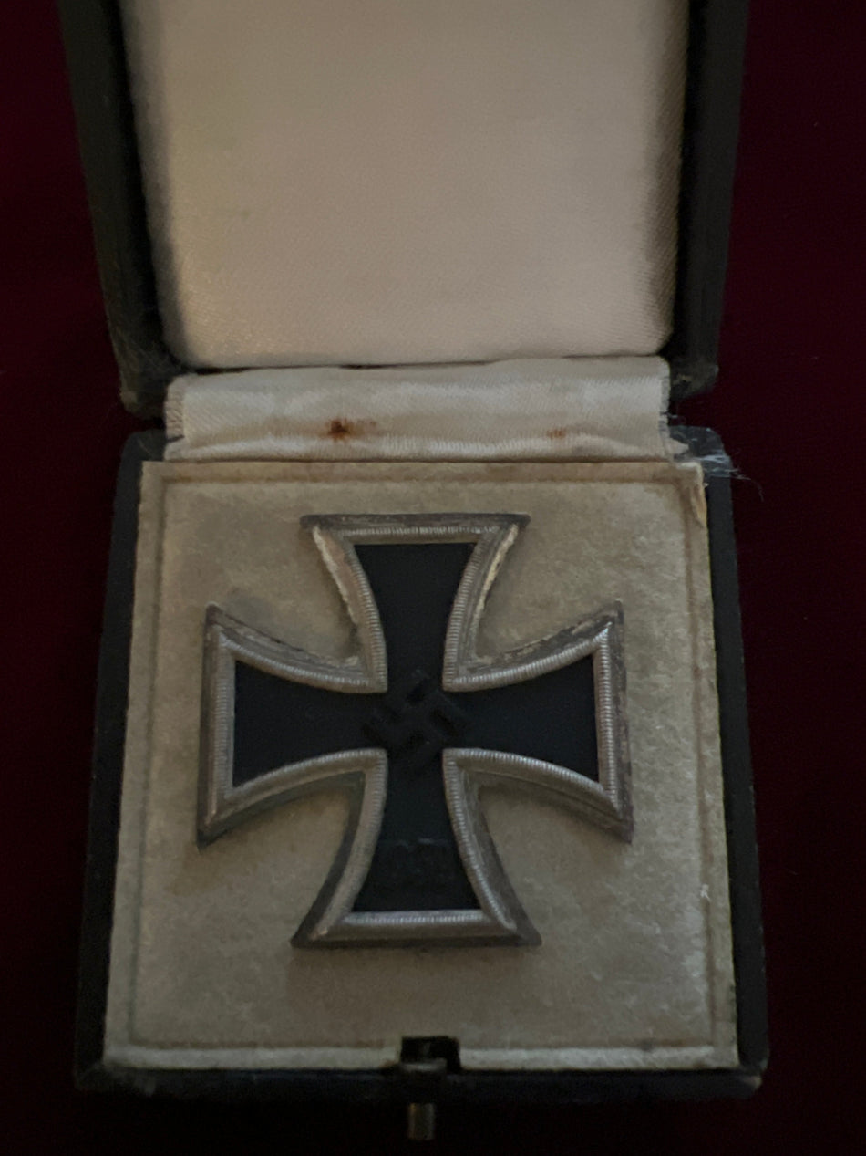 Nazi Germany, Iron Cross, 1st class, maker marked number 20, in original case, some wear to case, a good example of type