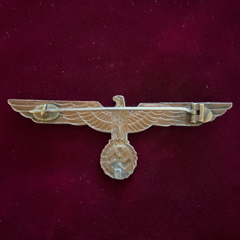 Nazi Germany, Navy Tropical Breast Eagle, clip to back missing, some wear, a good example of type