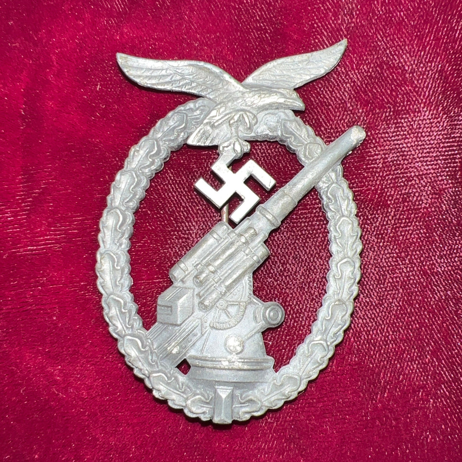 Nazi Germany, Luftwaffe Flak Badge, late-war, a good example of type