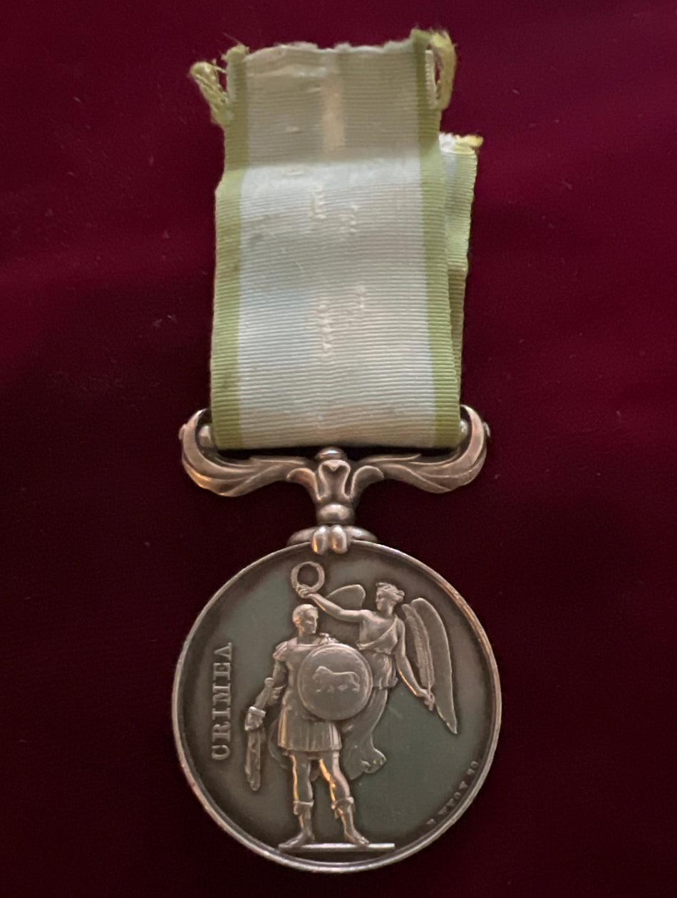 Crimea Medal, no bar, to R. Moore, Grenadier Guards, officially impressed name