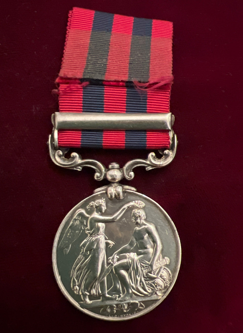 India General Service Medal, Burma 1885-7 bar, to 961 Sergeant J. Rawlings, Somerset Light Infantry