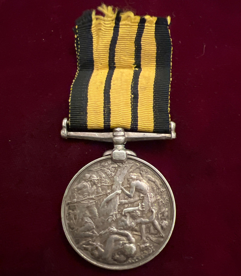 East and West Africa Medal, no bar, to 1177 Sepoy Nagram Gul, 24 Bombay Infantry, Mwele 1895-6