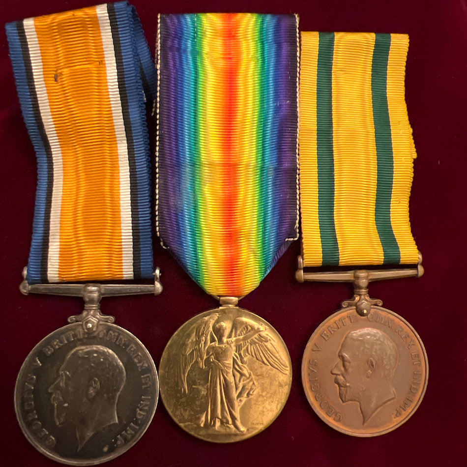 Territorial Force War Medal group of 3 to 1879 Private C. ELL., Oxford Light Infantry