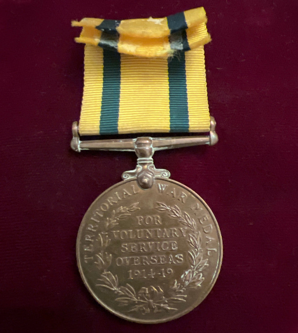 Territorial Force War Medal 1914-18, to 2036 Private J. Partington, Loyal North Lancs. Regiment