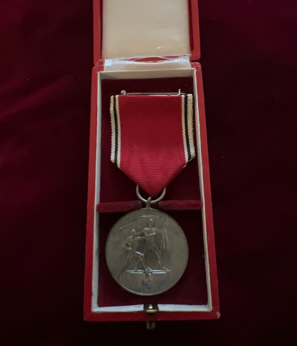 Nazi Germany, Entry into Austria Medal, 1938, in original case