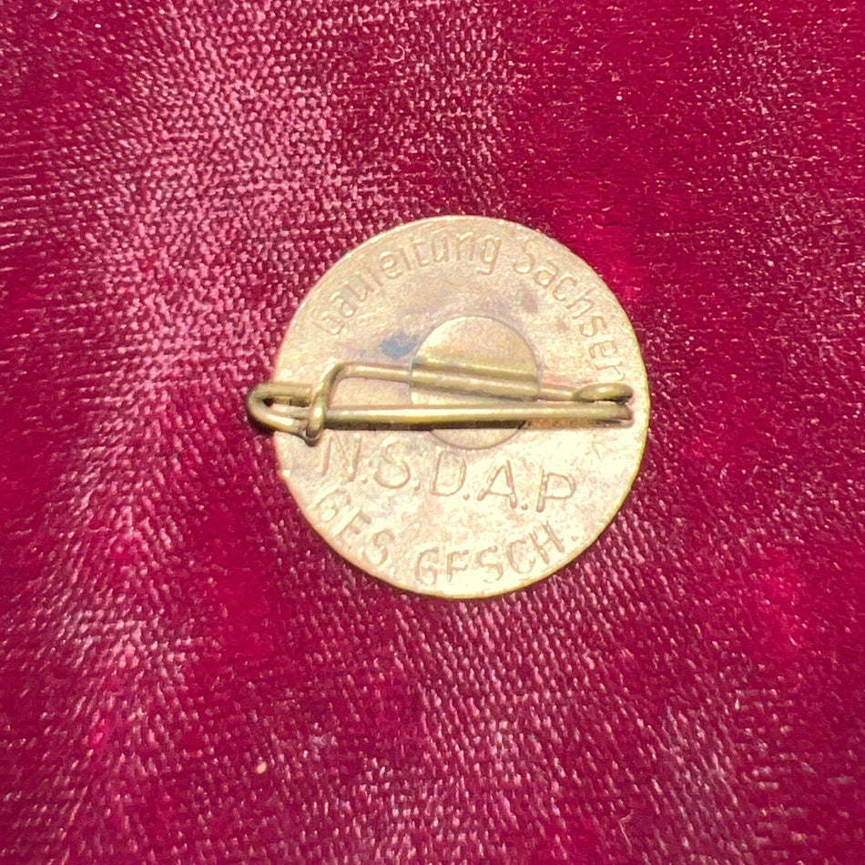 Nazi Germany, N.S.D.A.P. party badge, scarce type, marked reverse