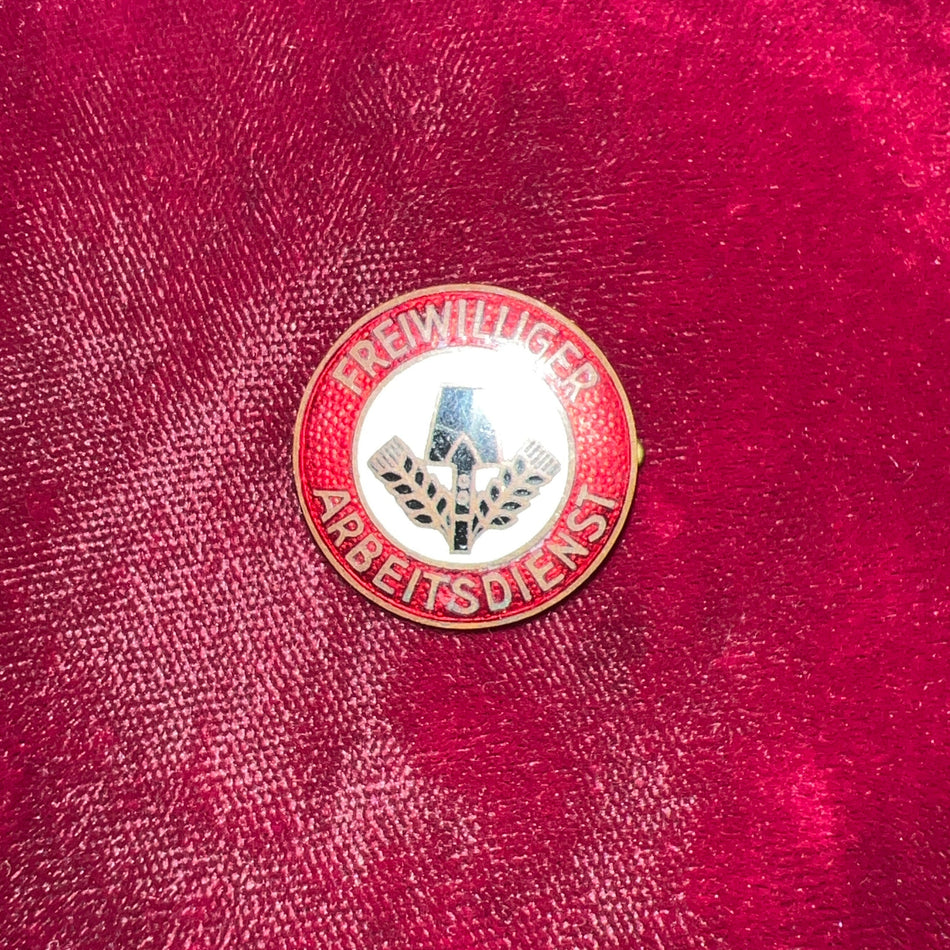 Nazi Germany, R.A.D. party badge, scarce type