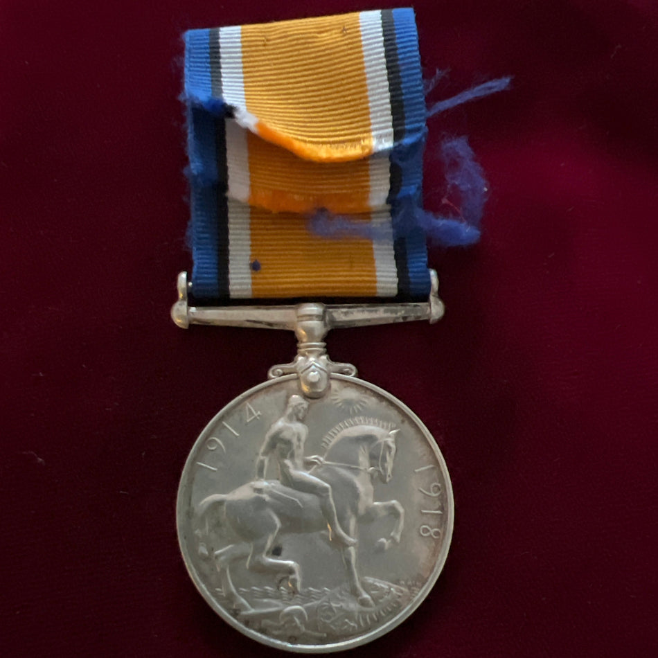 British War Medal to 12023 Private N. Stephenson, Irish Guards