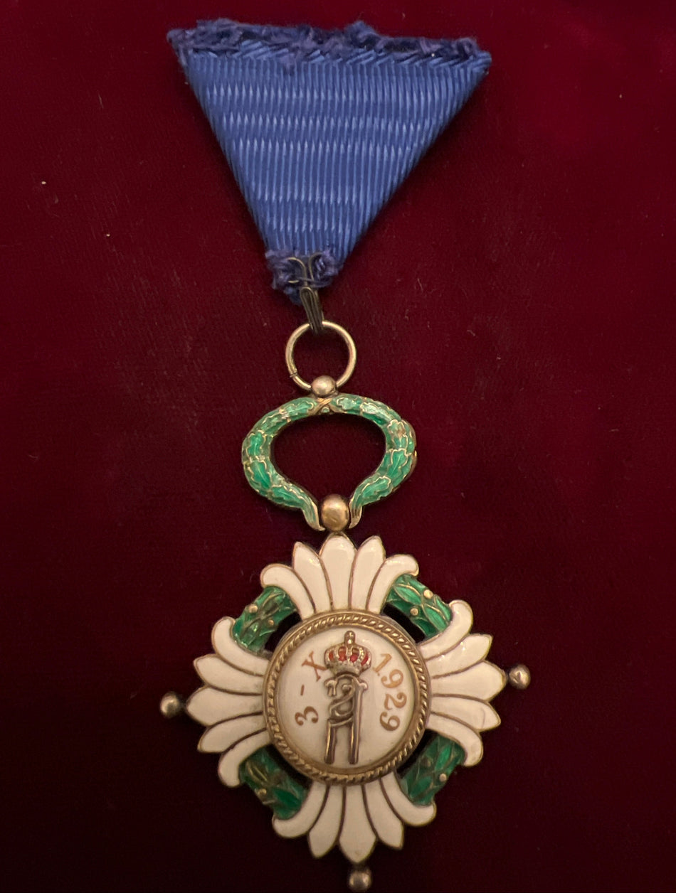 Yugoslavia, Order of the Crown, knights badge, 1929-44