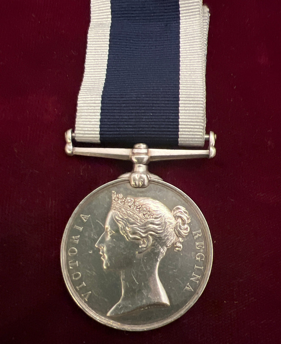 Naval Long Service and Good Conduct Medal (Victoria) to Leading Stoker J. W. Roach, H.M.S. Ajax, Royal Navy