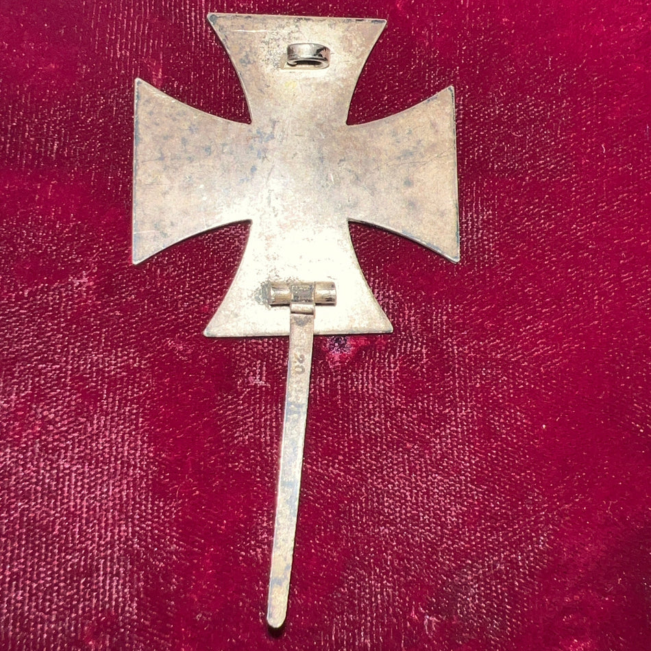Nazi Germany, Iron Cross, 1st class, maker marked number 20 on pin, a good example of type