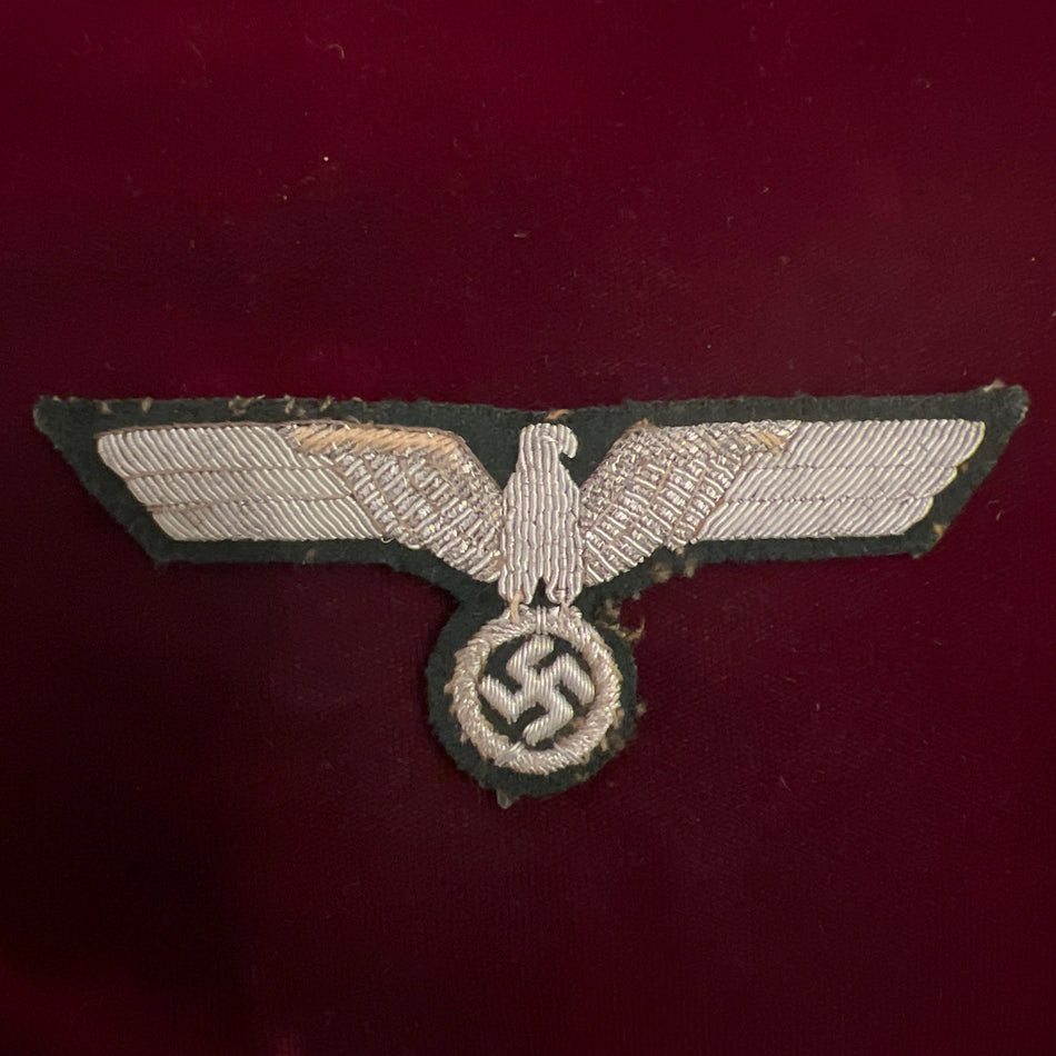 Nazi Germany, army uniform eagle, officer, some wear, a good example of type