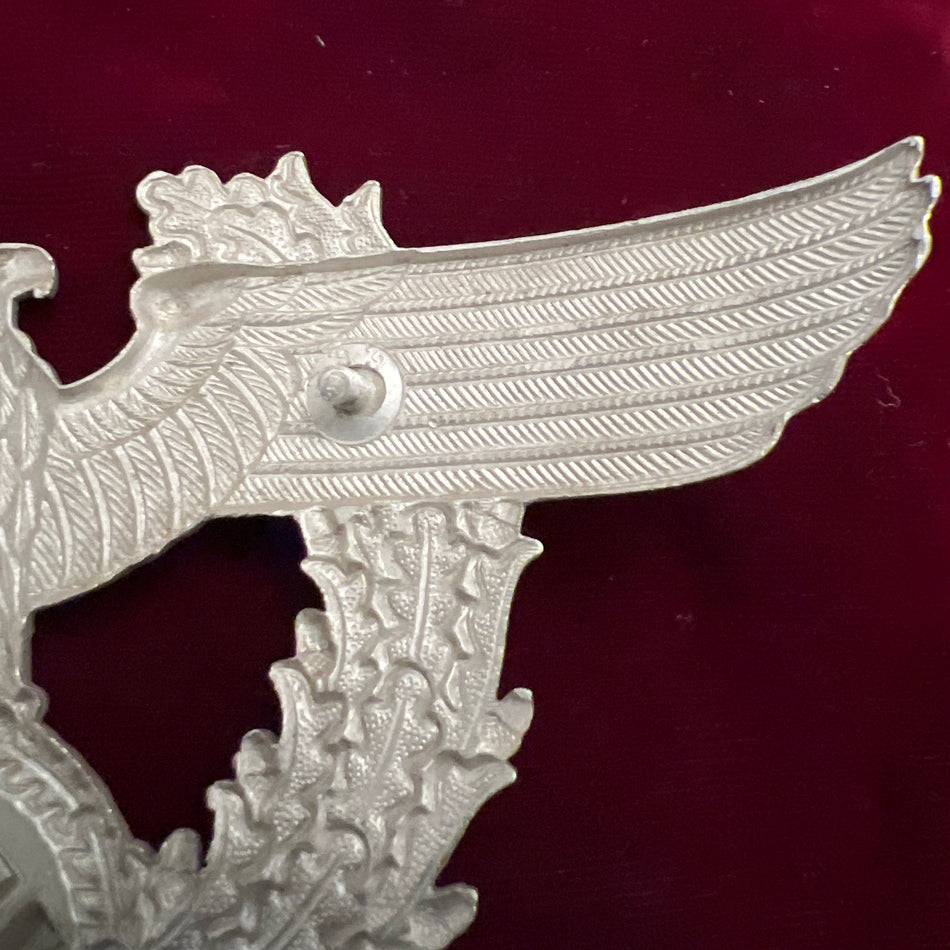 Nazi Germany, helmet plate, marked G.G., a good example of type