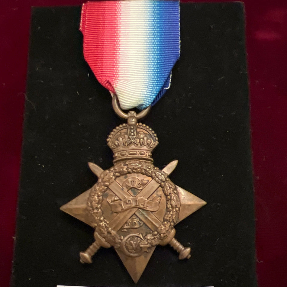 1914 Star to RTS-2082 Private Fred Sydney, Army Service Corps