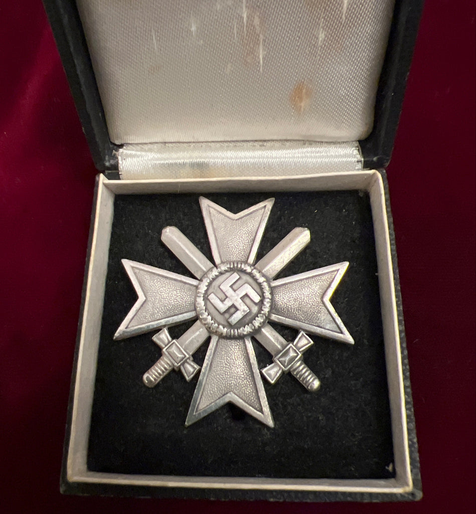Nazi Germany, War Merit Cross, 1st class, in case, maker marked L/15, a good example of type