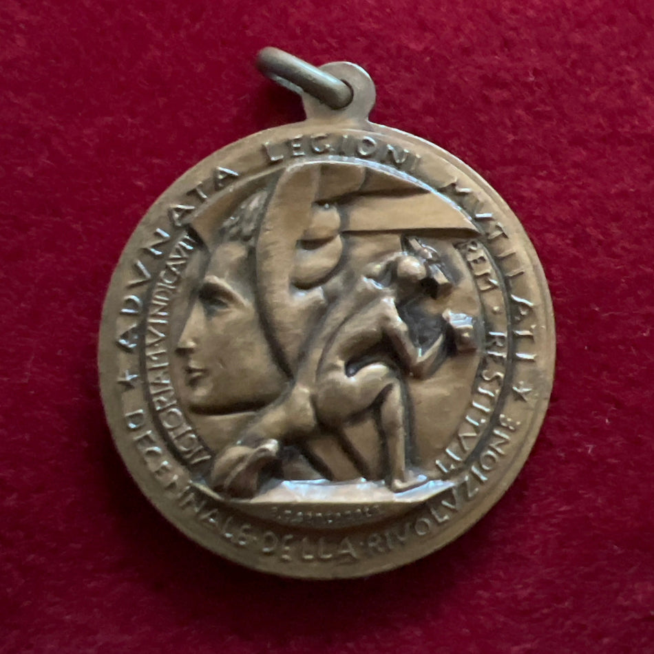 Italy, Fascist Medal, Benito Mussolini, Legion of the Wounded