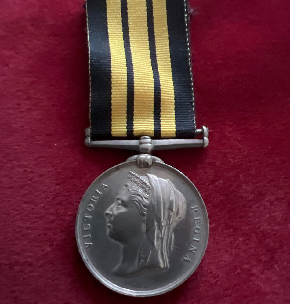 Ashantee Medal 1873-74, no bar, to Petty Officer 1st Class J. Turner, HMS Simoom, Royal Navy
