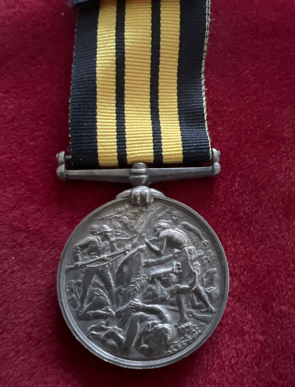 Ashantee Medal 1873-74, no bar, to Petty Officer 1st Class J. Turner, HMS Simoom, Royal Navy