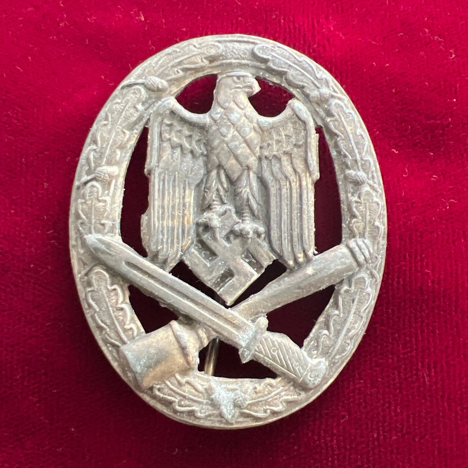 Nazi Germany, General Assault Badge, hollow back, a good example of type