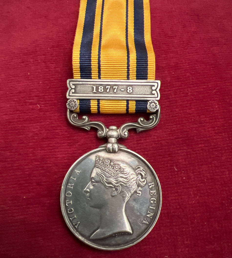 South Africa Medal 1877-79, with 1877-8 clasp, awarded to Trooper A. Peinke, Keiskama Hoek Volunteers