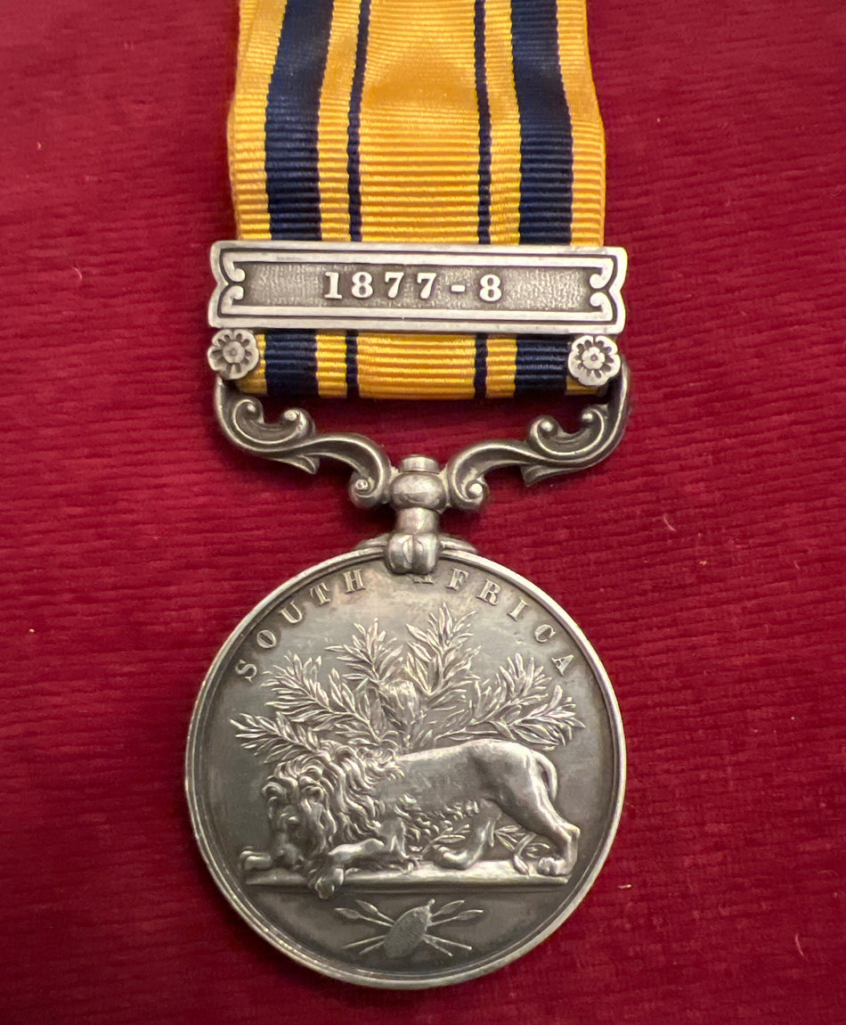 South Africa Medal 1877-79, with 1877-8 clasp, awarded to Trooper A. Peinke, Keiskama Hoek Volunteers