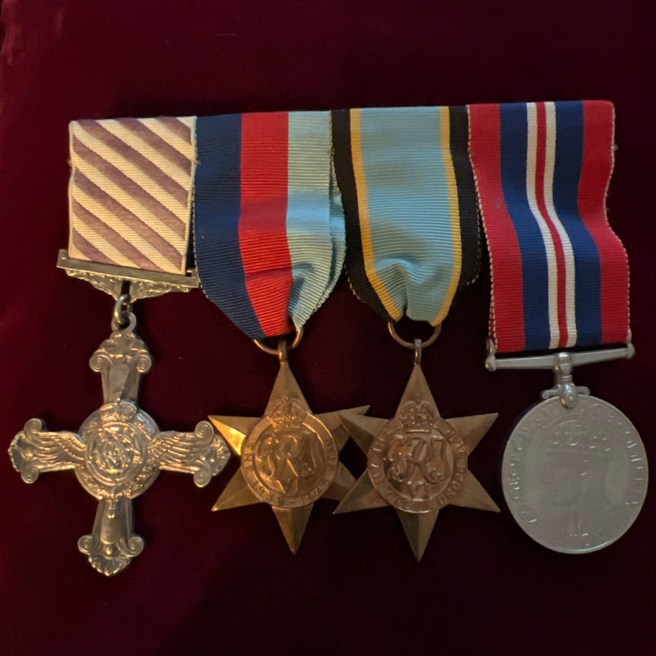 Distinguished Flying Cross group of 4 (DFC dated 1943) with Air Crew Europe Star, 1939-45 Star and War Medal, all in excellent condition, unattributable