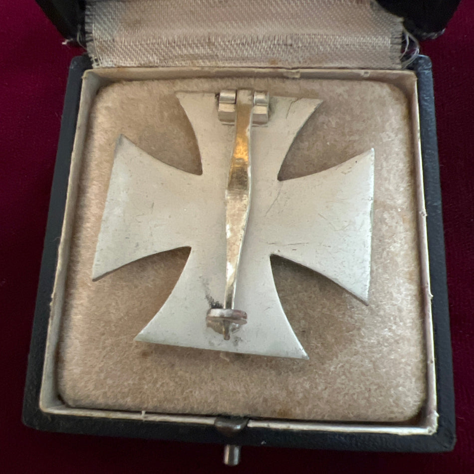 Nazi Germany, Iron Cross, 1st class, maker marked number 4, in original case, a good example of type