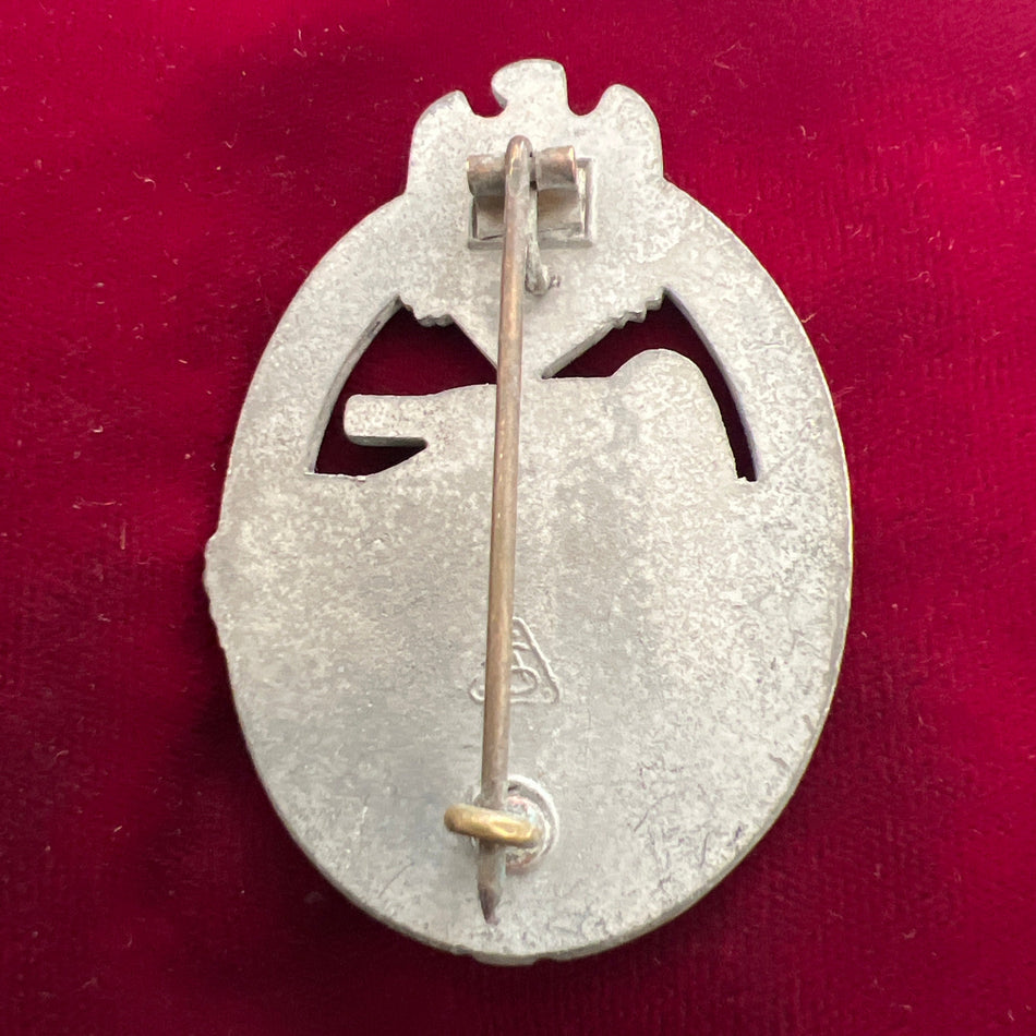Nazi Germany, Tank Battle Badge, maker marked AS, some wear