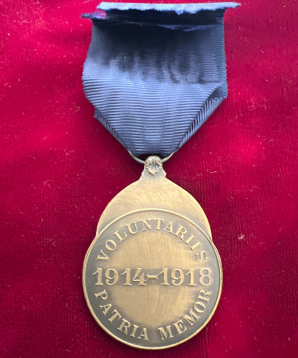Belgium, Volunteers Medal, 1914-18