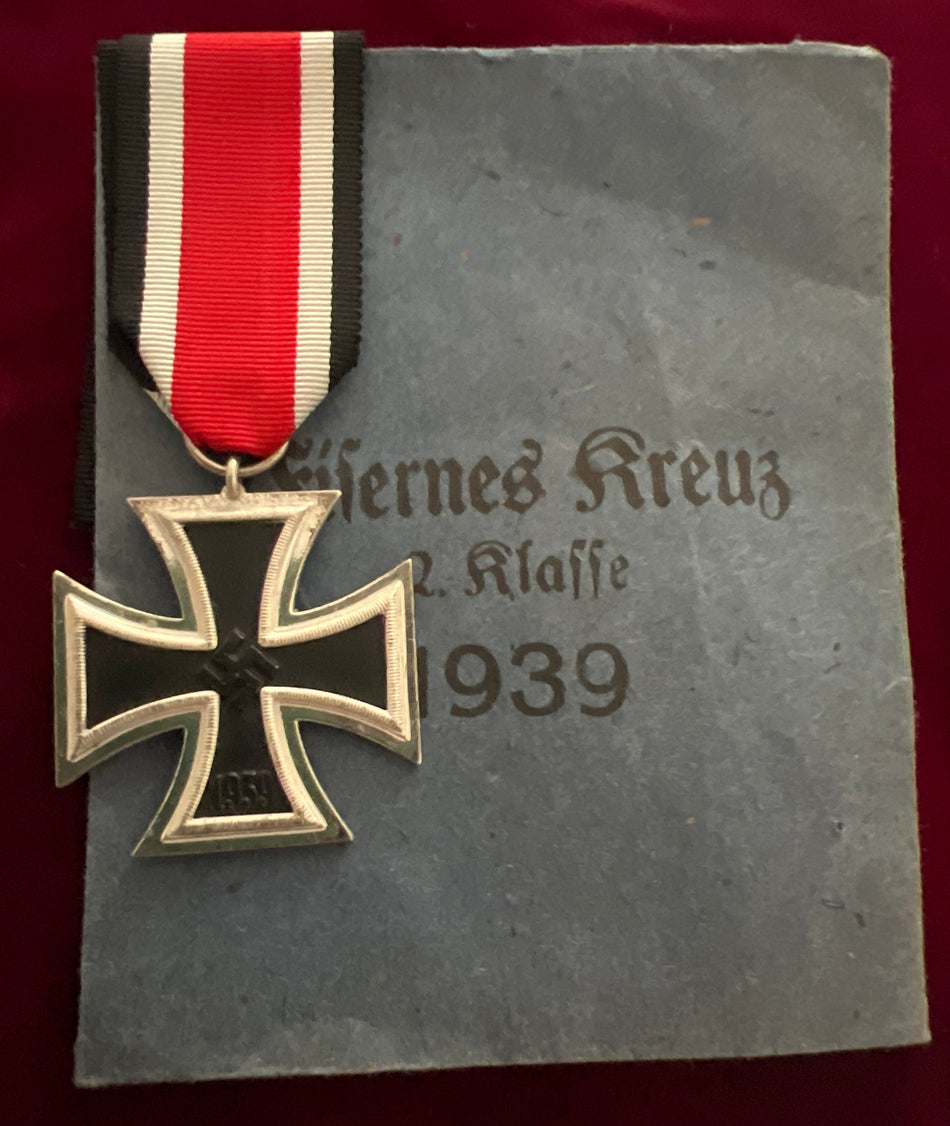 Nazi Germany, Iron Cross, with original packet & ribbon in unissued condition