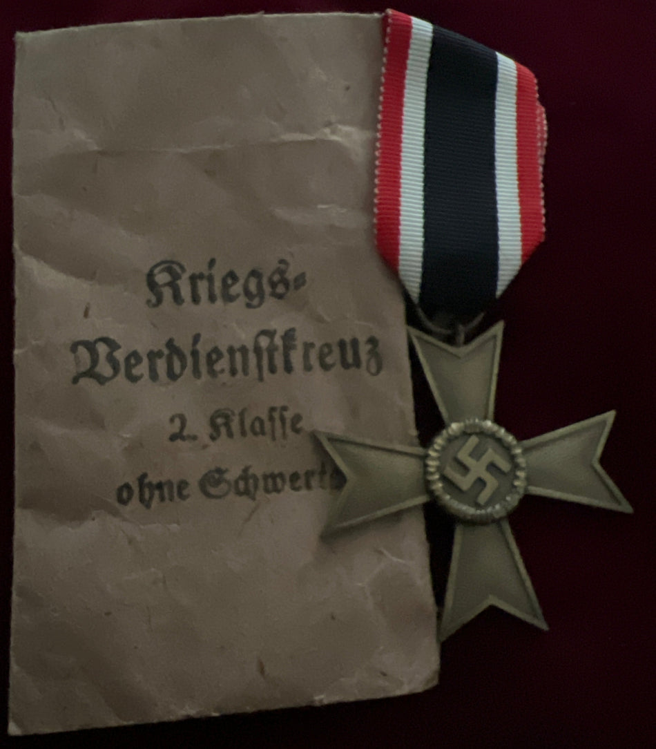 Nazi Germany, War Merit Cross, civil, with original packet of issue